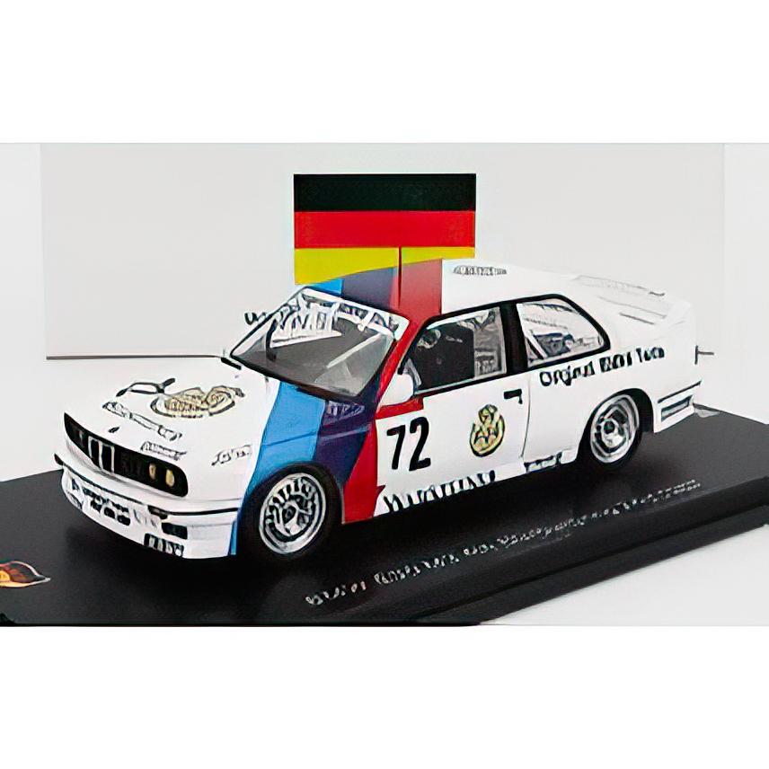 BMW M3 (E30) N72 ニュルブルクリンク24h 1987 白青赤/Spark 1/43
