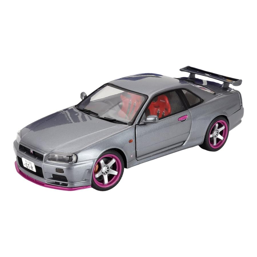 Nissan日産 スカイライン GT-R BNR34 クーペ 1999 グレー / SOLIDO 1/18 ミニカー | 