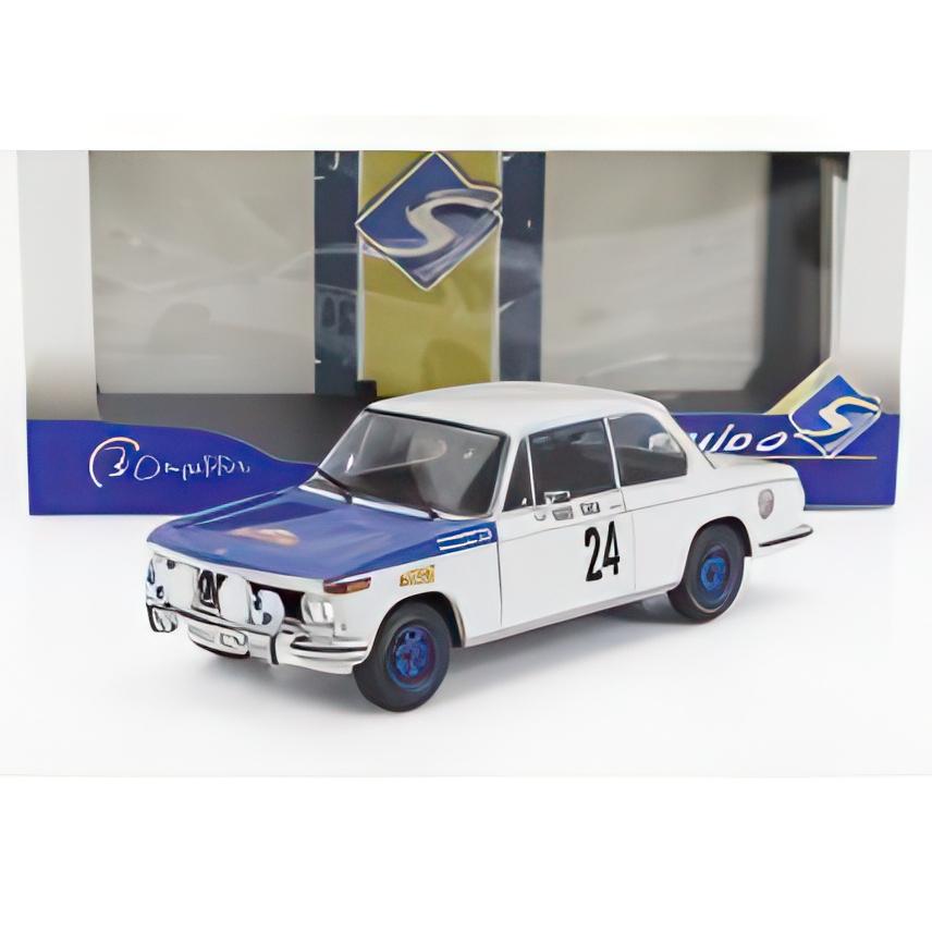 BMW 2002 Ti N24 ラリー モンテカルロ 1969 ホワイト ブルー SOLIDO 1/18 | 
