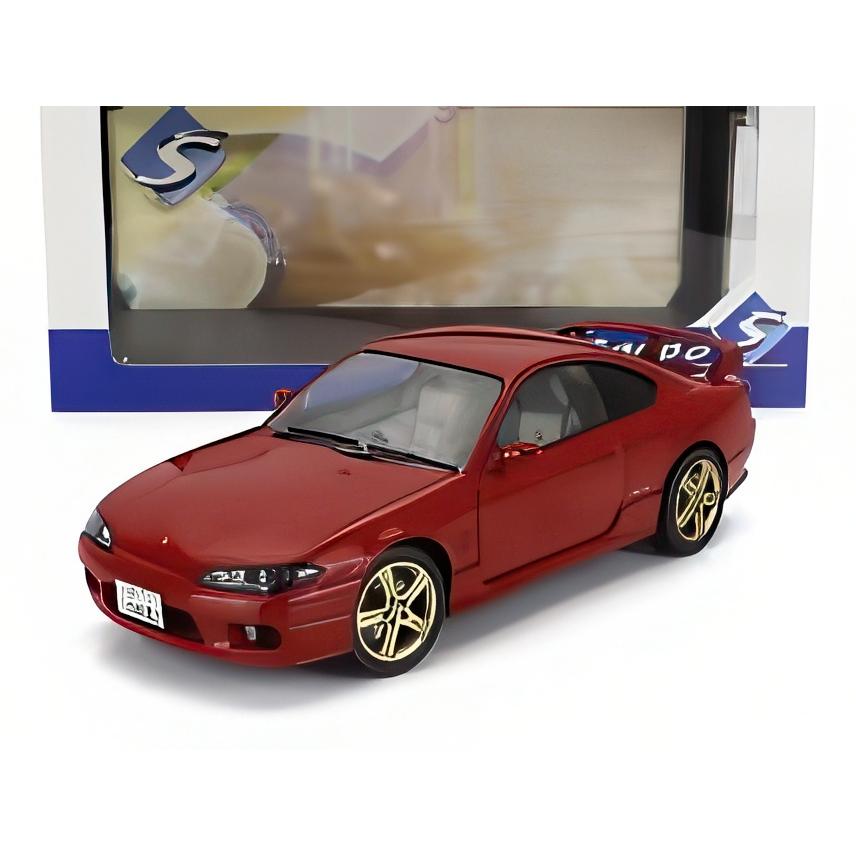 NISSAN シルビア (S15) クーペ spec-R エアロ 1999 レッド/ SOLIDO 1