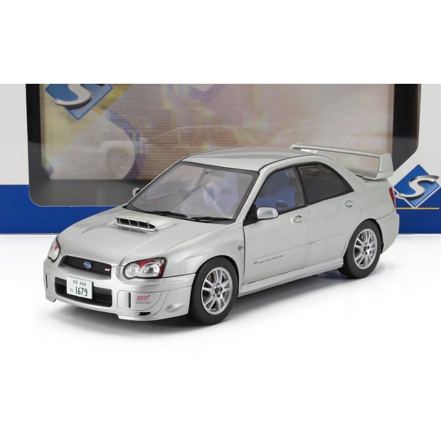 SUBARU IMPREZA WRX STi 2003 シルバー / SOLIDO 1/18 ミニカー | 
