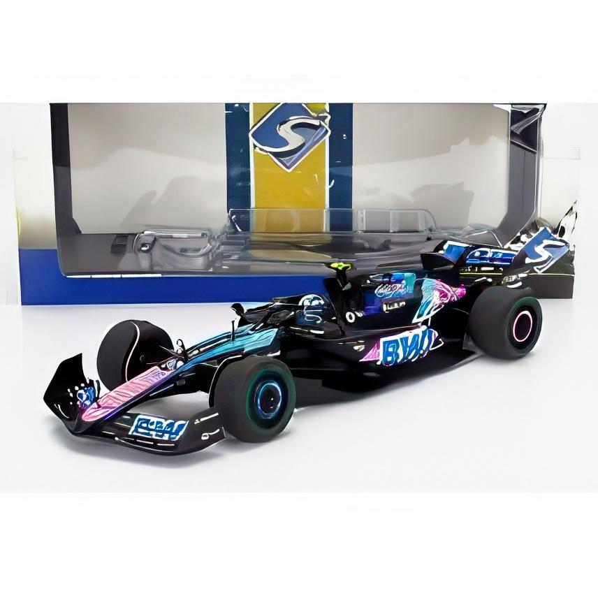 ALPINE F1 A524 チームBWT N10 ブラジルGP 2024 P.ガスリー ブラックブルーピンク/ SOLIDO 1/18 ミニカー | 