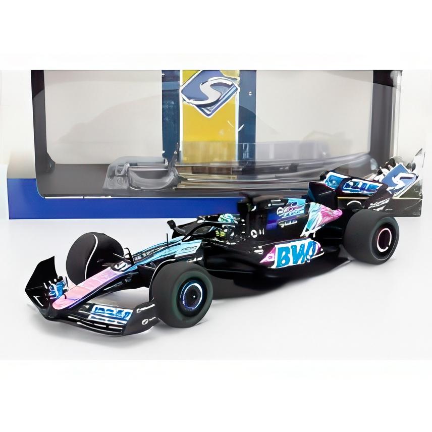 ALPINE F1 A524 チームBWT N31 ブラジルGP 2024 E.オコン ブラックブルーピンク/ SOLIDO 1/18 ミニカー | 