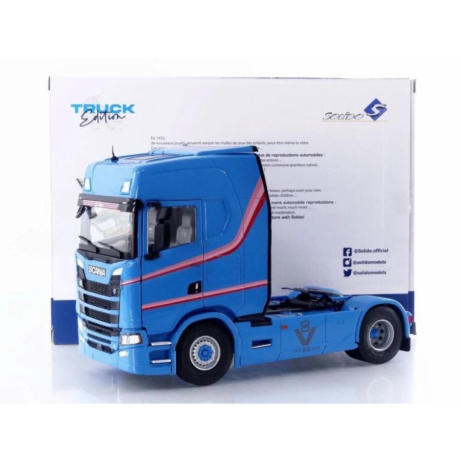 スカニア 580S ハイライン 2023 ブルー / Solido 1/24 ミニカー | 