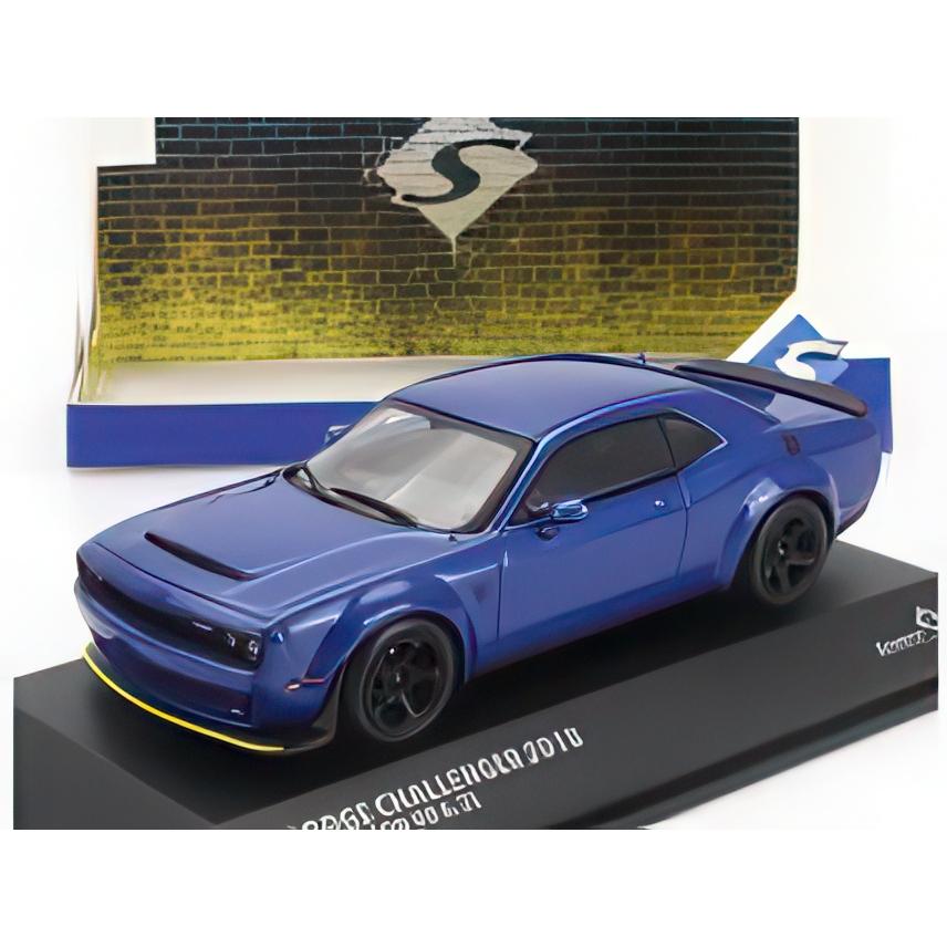 DODGE CHALLENGER SRT クーペ 2018 ブルー SOLIDO 1/43 ミニカー | 
