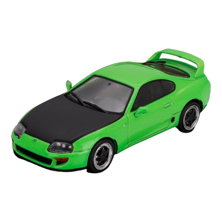 Toyotaトヨタ Supraスープラ MKIV クーペ 2001 グリーン ブラック / SOLIDO 1/43 ミニカー | 