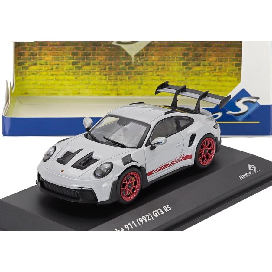 Porscheポルシェ 911 992 GT3 RS Coupeクーペ 2023 シルバーレッド / SOLIDO 1/43 ミニカー | 