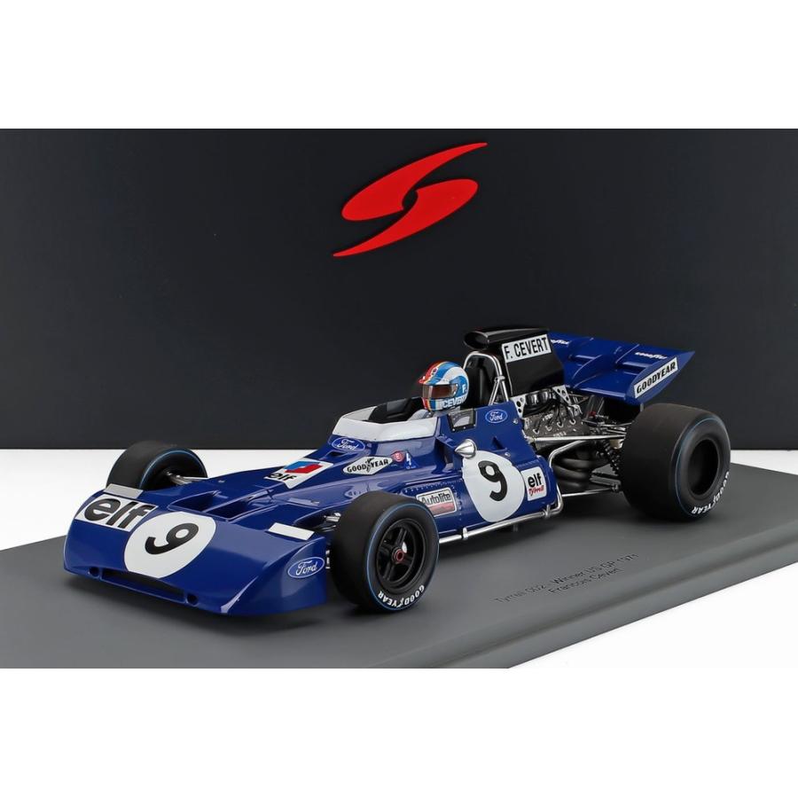 TYRRELL F1 002 ELF N9 アメリカGP優勝 1971 フランソワ・セベール ブルー/ Spark 1/18 | 