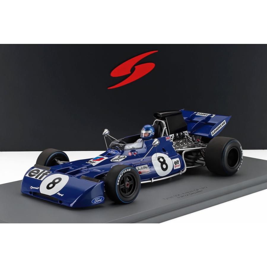 TYRRELL F1 004 ELF N8 フランスGP 1972 パトリック・デパイユ ブルー/ Spark 1/18 | 