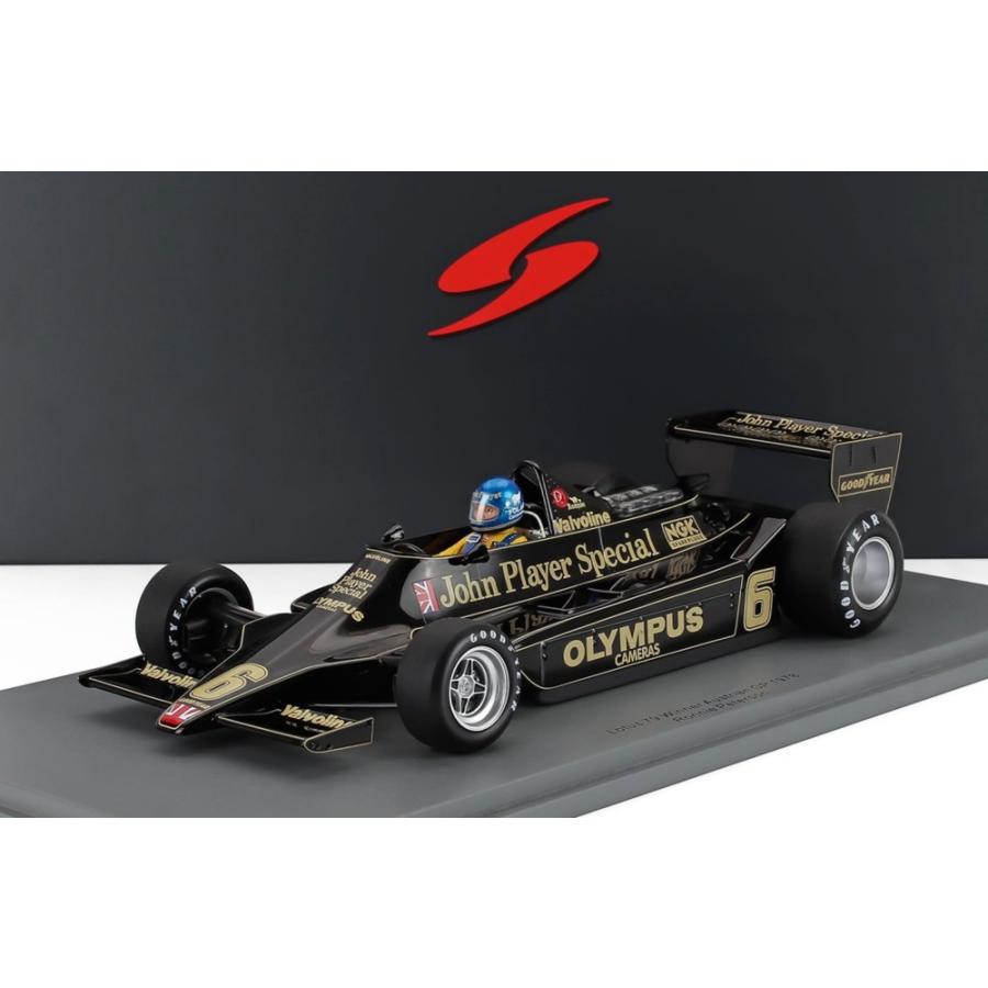 LOTUS F1 79 JPS N 6 オーストリアGP 1978 優勝車 ロニー・ピーターソン ブラックゴールド / Spark 1/18 ミニカー | 