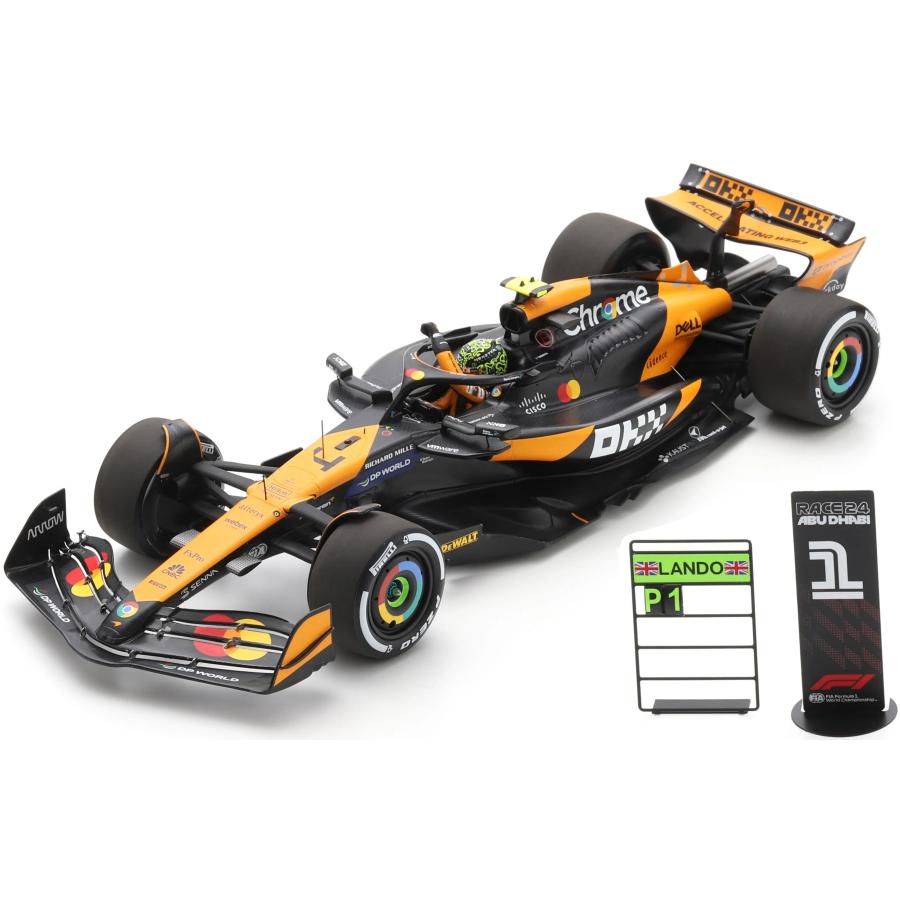 McLaren MCL38 #4 優勝 アブダビGP 2024 Lando Norris オレンジ Spark 1/18 ミニカー | 