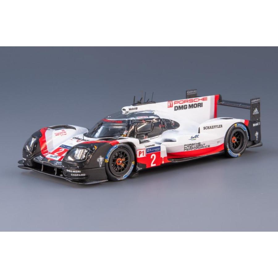 Trio Porsche 919 Hybrid  finish line  Le Mans 2015 n° 19﻿ / 17 / 18 1/43 Spark