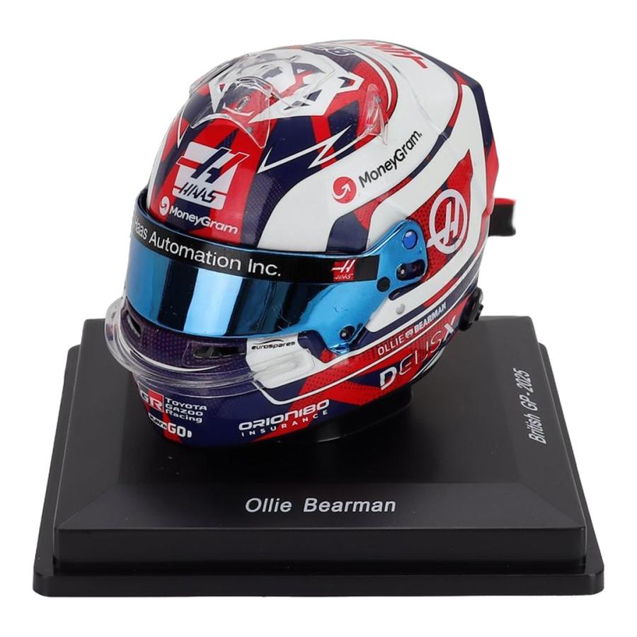 Ollie Bearman ヘルメット #87 MoneyGram Haas F1チーム 2025年イギリスGP / Spark 1/5 ミニカー | 
