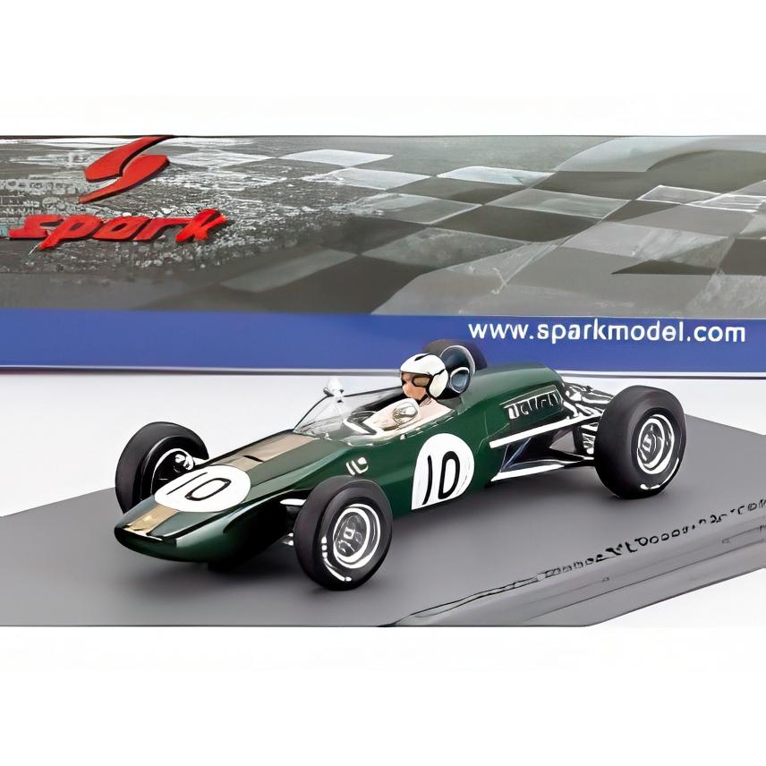 BRABHAM F2 BT18 HONDA No10 フランスGP 優勝 1966 Dハルム グリーン/ Spark 1/43 ミニカー | 
