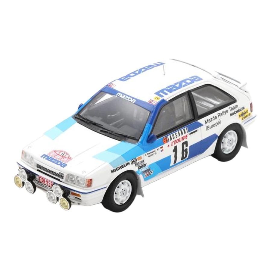 マツダ 323 #16 モンテカルロラリー 1986 A.Warmbold ナイトバージョン / Spark 1/43 ミニカー | 