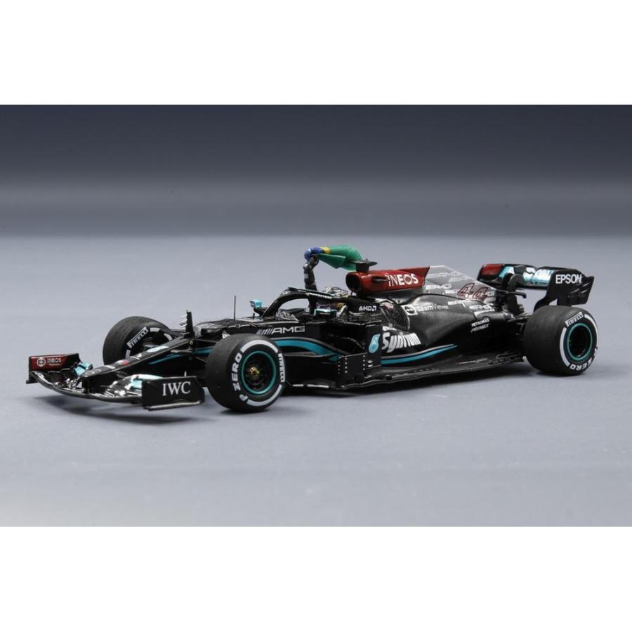 Mercedes F1 W12 E #44 ブラジルGP 2021 優勝 L.ハミルトン 国旗付