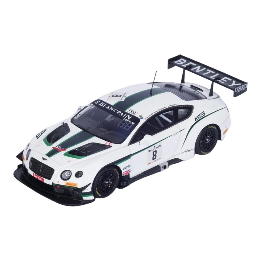 ベントレー コンチネンタル GT3 #8 ホワイト グリーン スパ24時間 2014 Spark 1/43 | 