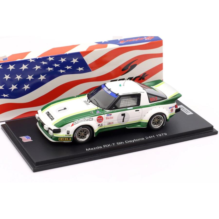 Mazdaマツダ RX-7 #7 1979 デイトナ24時間レース ホワイト / Spark 1/43 ミニカー | 