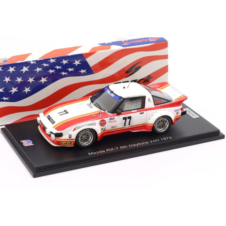Mazdaマツダ RX-7 #77 1979 デイトナ24時間 ホワイト / Spark 1/43 ミニカー | 