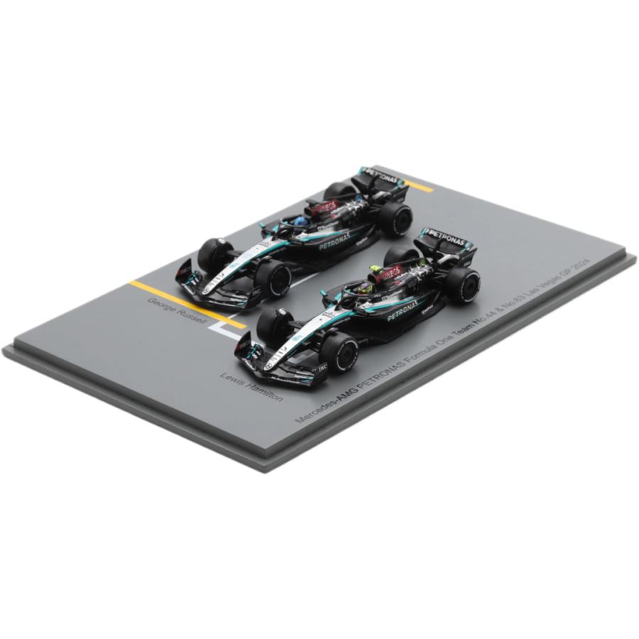 Mercedes 2x W15 2024 Team AMG Petronas Las Vegas GP Spark 1/64 ミニカー | 