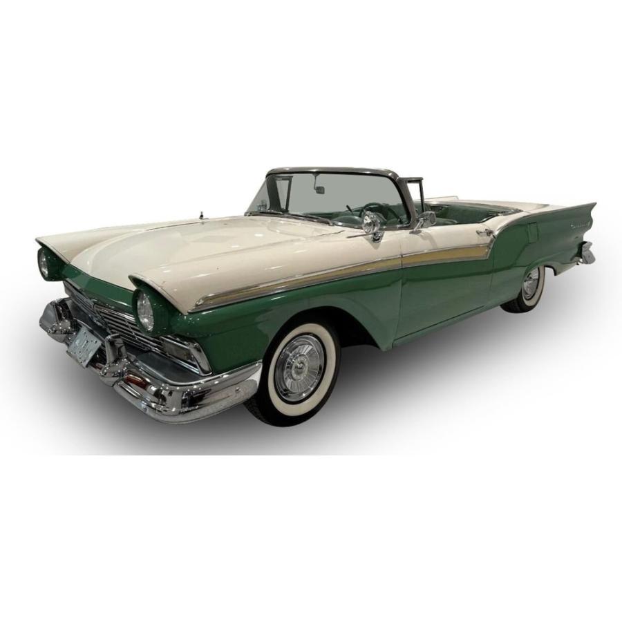 【予約】FORD FAIRLANE 500 SKYLINER カブリオレ オープン 1957 グリーンホワイト/ Sun Star 1/18 | 