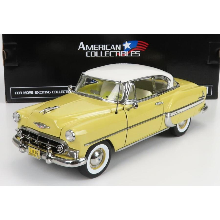 CHEVROLETシボレー BEL AIR COUPE 1953 YELLOW WHITE / SUN-STAR 1/18 ミニカー | 