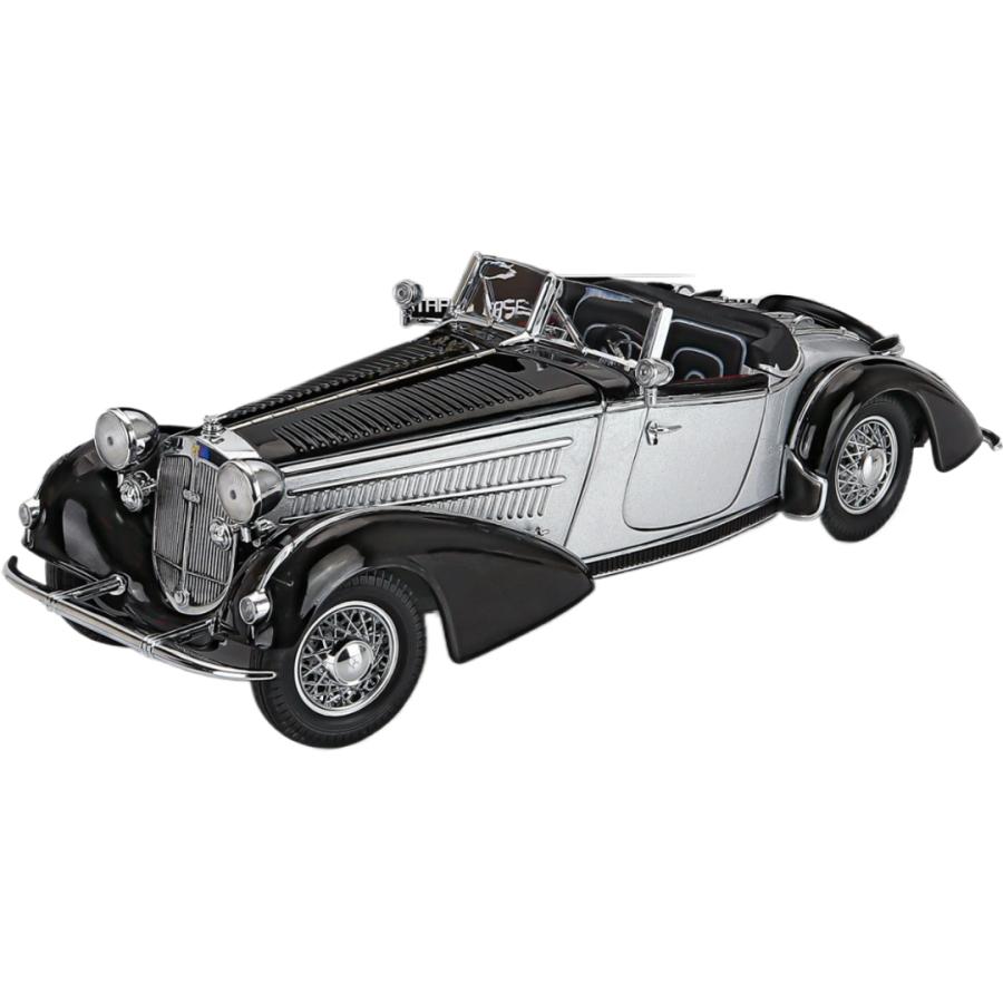 Horchホルヒ 855 Roadsterロードスター Openオープン 1939 シルバーブラック / Sun Star 1/18 ミニカー | 