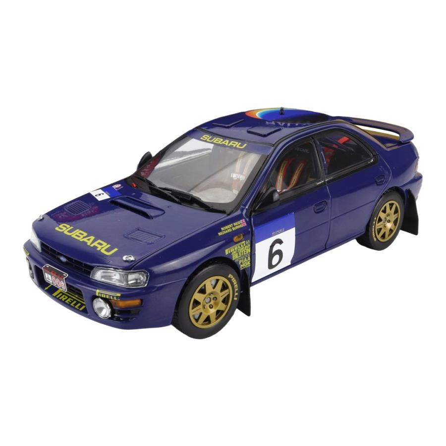 Subaru Impreza 555 #6 ラリー香港-北京 1994 R.Burns / Sun Star 1/18 ミニカー | 
