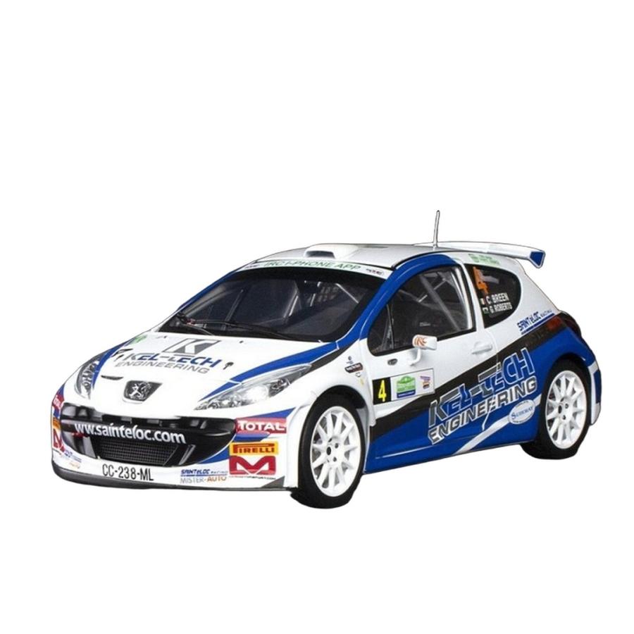 Peugeotプジョー 207 S2000 #4 サーキット・オブ・アイルランド 2012 ホワイト/ブルー / SUNSTAR 1/18 ミニカー | 
