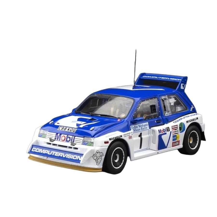 MG Metroメトロ 6R4 No.1 1986 マンクスインターナショナルラリー 優勝車 ブルー/ホワイト / SUNSTAR 1/18 ミニカー | 