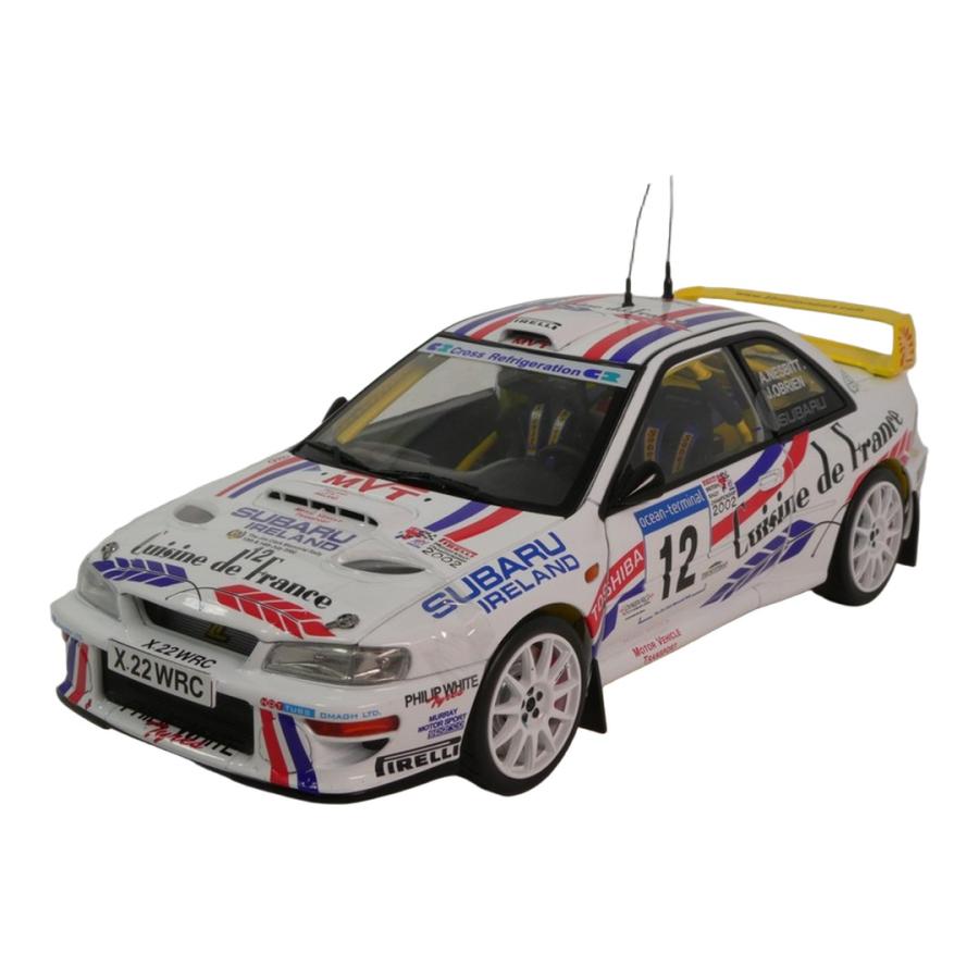 Subaru インプレッサ S6 WRC00 2002 ホワイト No.12 Cuisine de France Sun Star 1/18 ミニカー | 