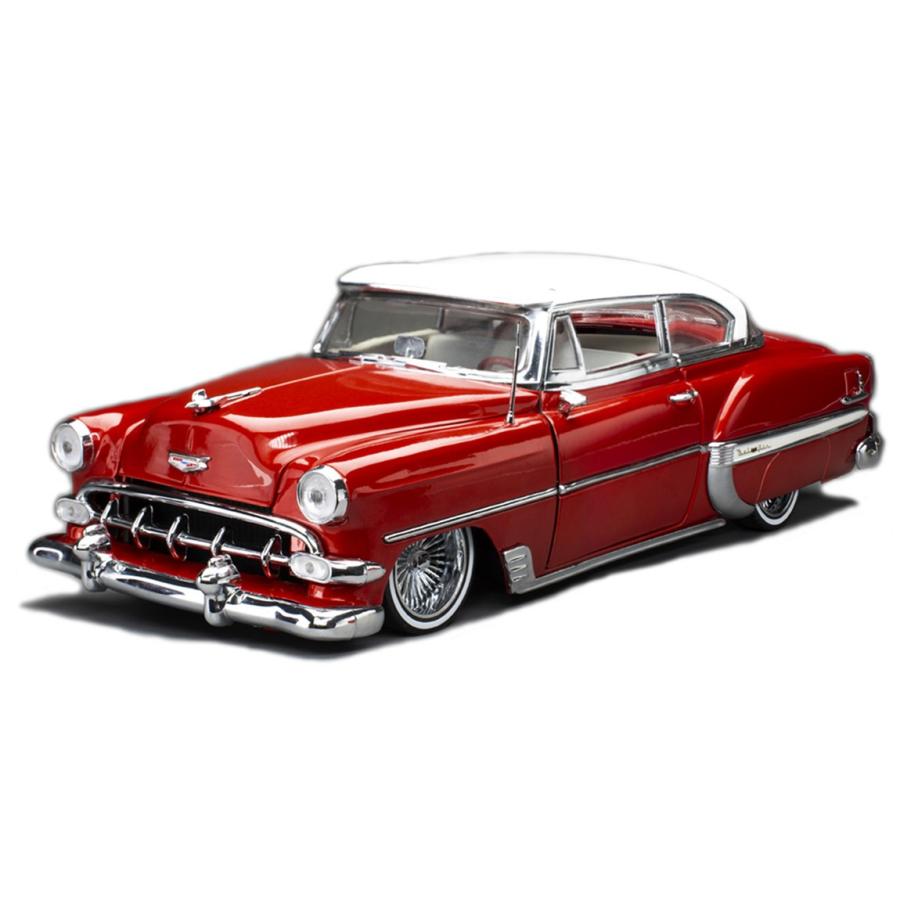 Chevroletシボレー ベルエア ハードトップ クーペ ローライダー 1954 レッド/ホワイト / Sun Star 1/18 ミニカー | 