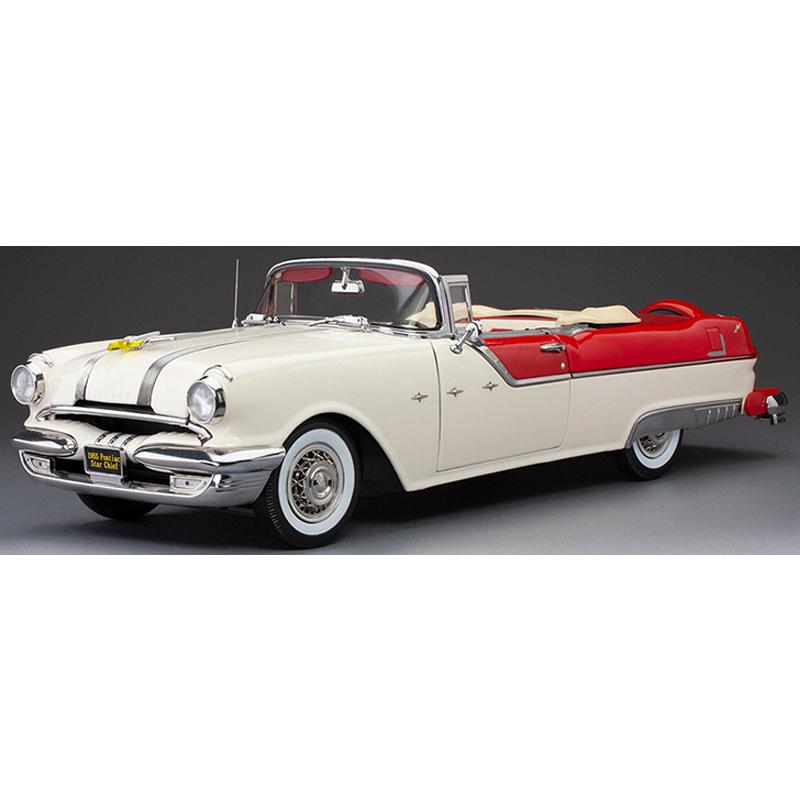 Pontiac Star Chief Open Convertible 1955 in Bolero / Sun Star 1/18 模型 | 