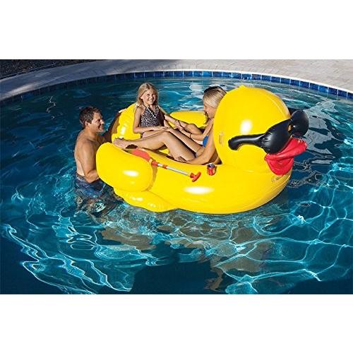 グラサンをかけたイエローダック サングラスアヒル 巨大ジャイアントフロート 浮き輪 面白グッズ 海水浴プールで目立つ  オシャレ インポートセレブ 大きい 165c |  | 02