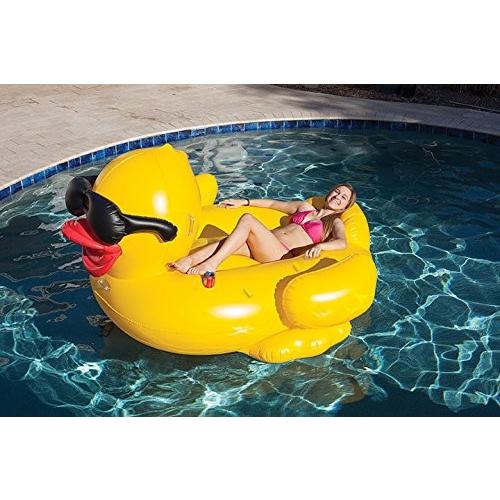 グラサンをかけたイエローダック サングラスアヒル 巨大ジャイアントフロート 浮き輪 面白グッズ 海水浴プールで目立つ  オシャレ インポートセレブ 大きい 165c |  | 03