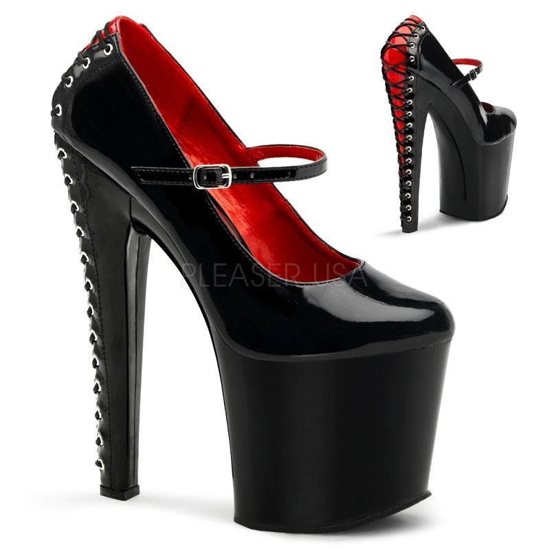 TABOO-788FH 7.5インチ(約19cm) ハイヒール パンプス 厚底サンダル /Pleaserプリーザー パーティードレス 靴 大きいサイズ | 