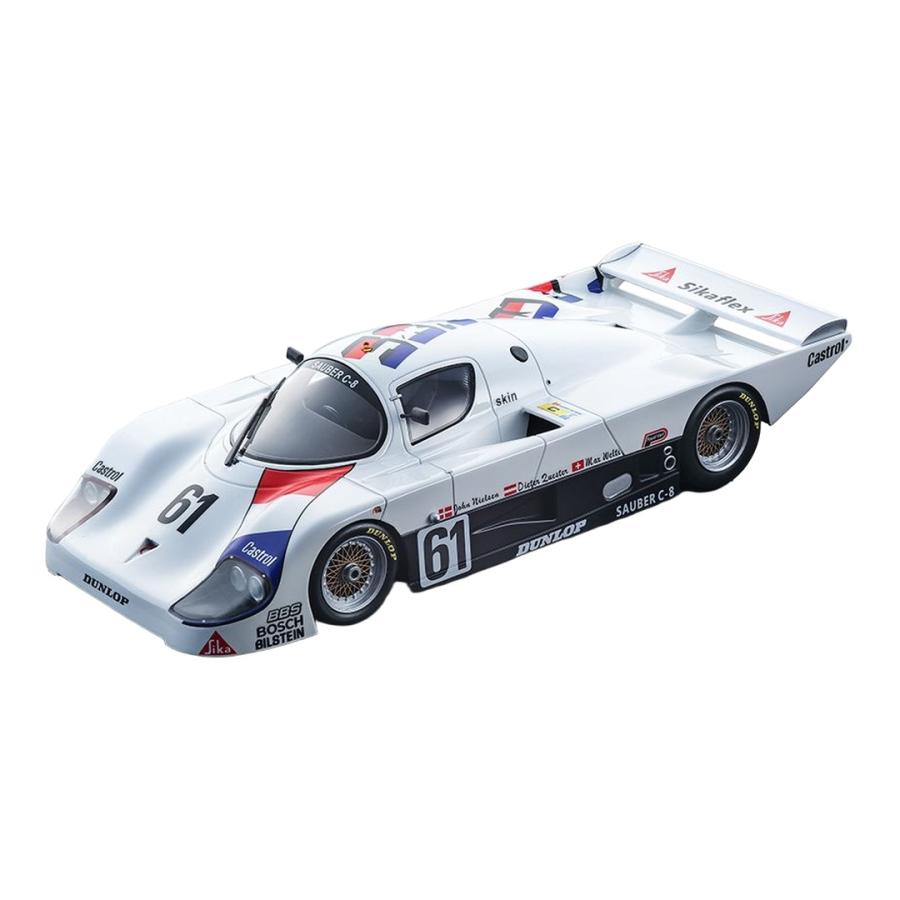 Sauber C8 1985 24時間ルマン ホワイト #61 Dieter Quester / Tecno 1/18 ミニカー | 