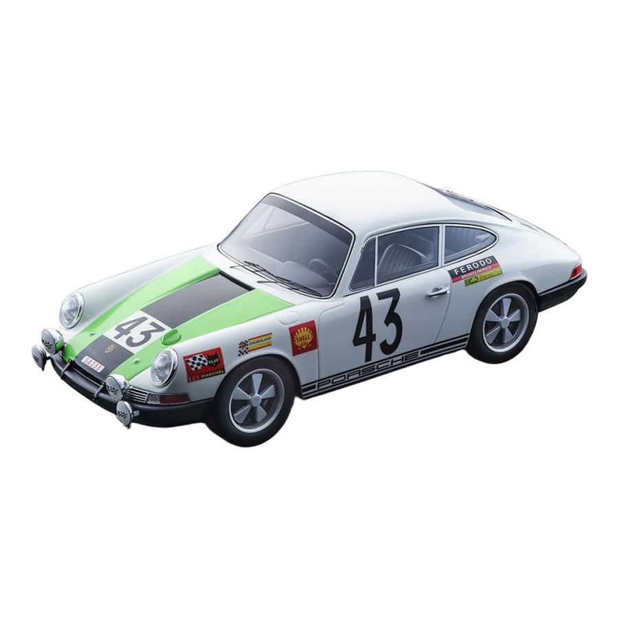 Porscheポルシェ 911 T 1968 ホワイト #43 24時間ルマン / Tecno 1/18 ミニカー | 