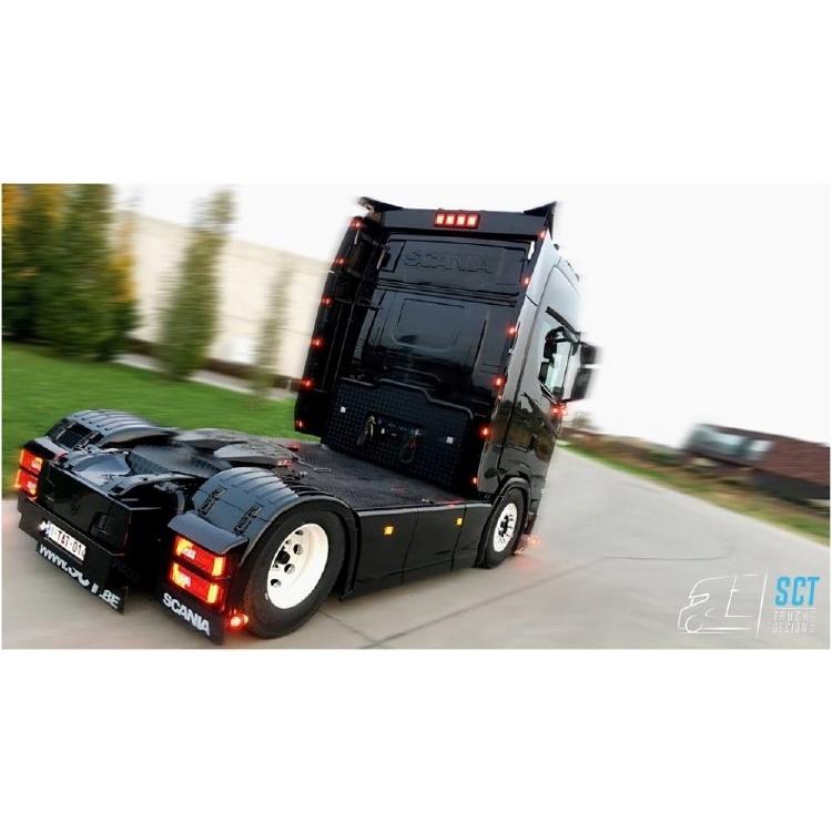 Tekno Sucatrans Scania R ストックトレーラー付き（レジン） 1/50_3