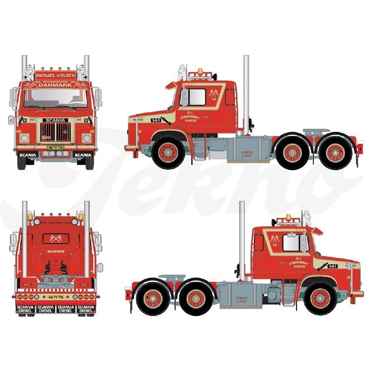 WSI スカニア 1/50 WSI 1/50 スカニア S ハイライン CS20H コンテナトレーラー | 北原模型