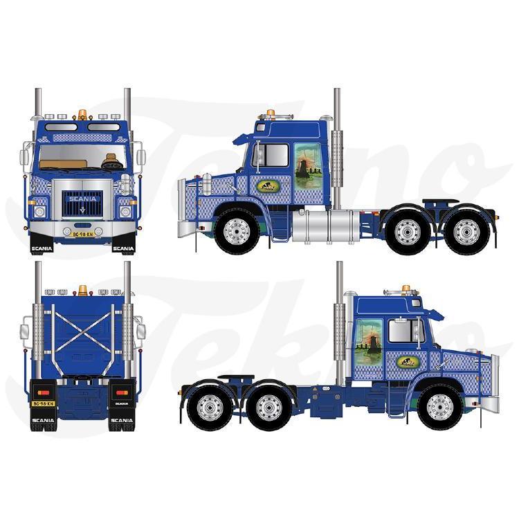 プイタ SCANIA3台&Tekno1台セット Tekno Scania Autotransit