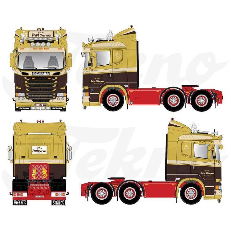 Tekno Pter Wouters Scania R520 スリーパーキャブ ショートラック 1/50_1