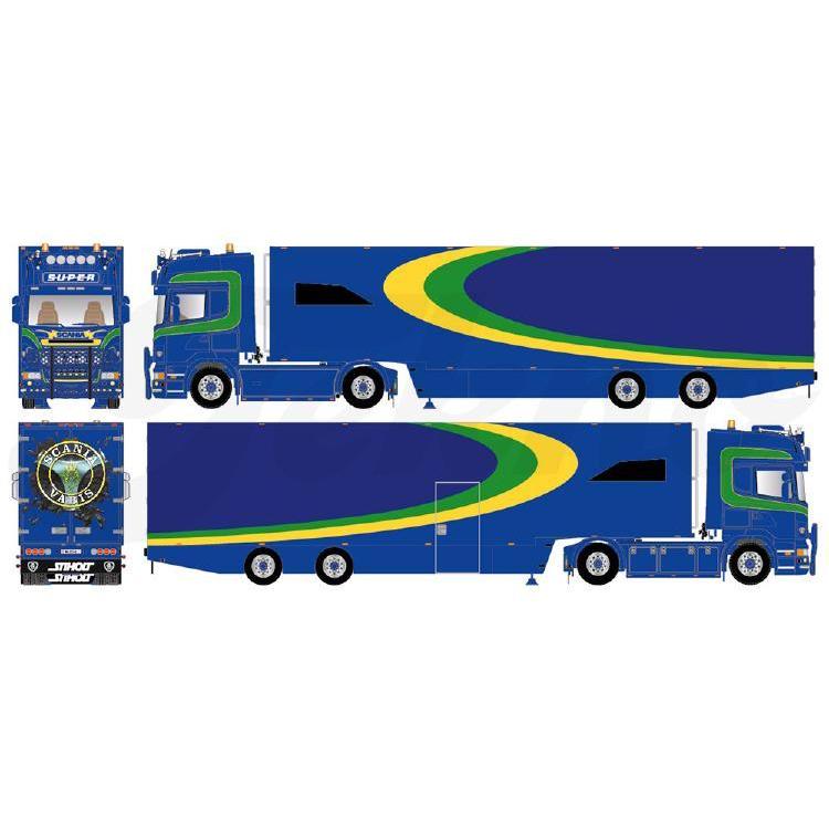 Tekno Stirnimann Scania R トップライン グースネックトレーラー 1/50_1