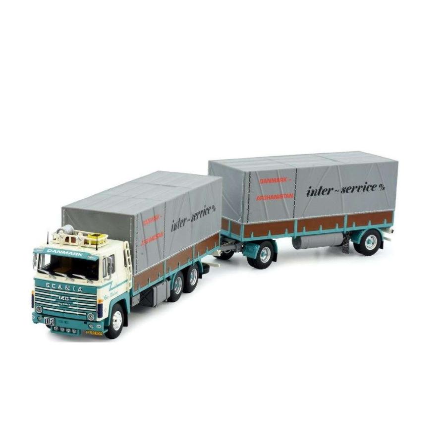 Finn Nielsen Scania 140 rigid truck trapaulin trailer 82140