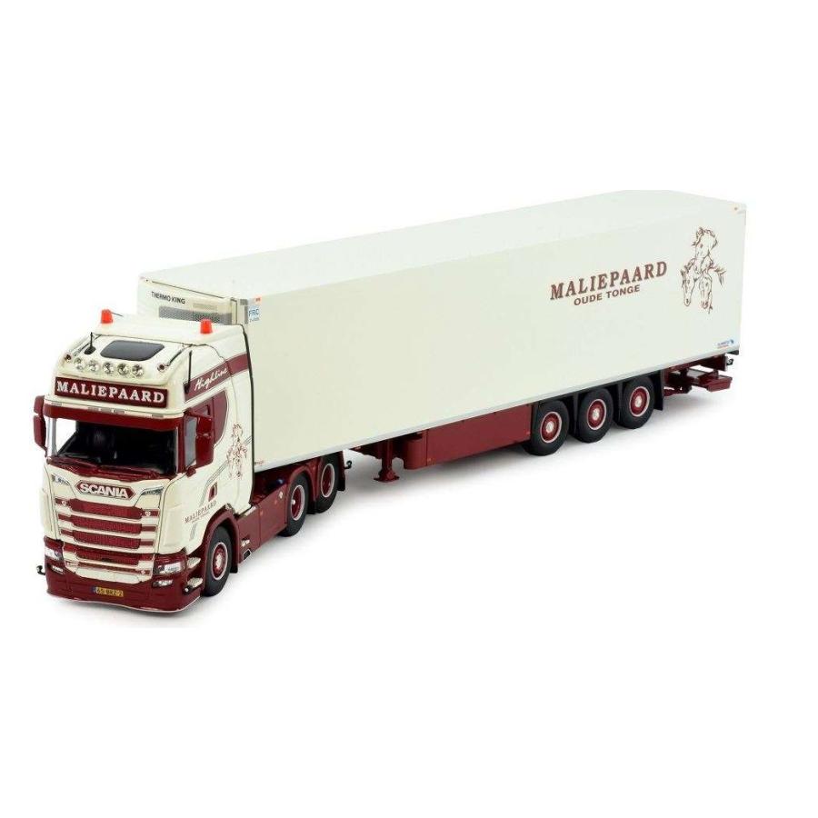 Maliepaard Scania S-Serie Next Gen Highline 6x2 reefer semitrailer 83670 トレーラー トラック /Tekno 1/50 建設機械模型 ミニチュア | 