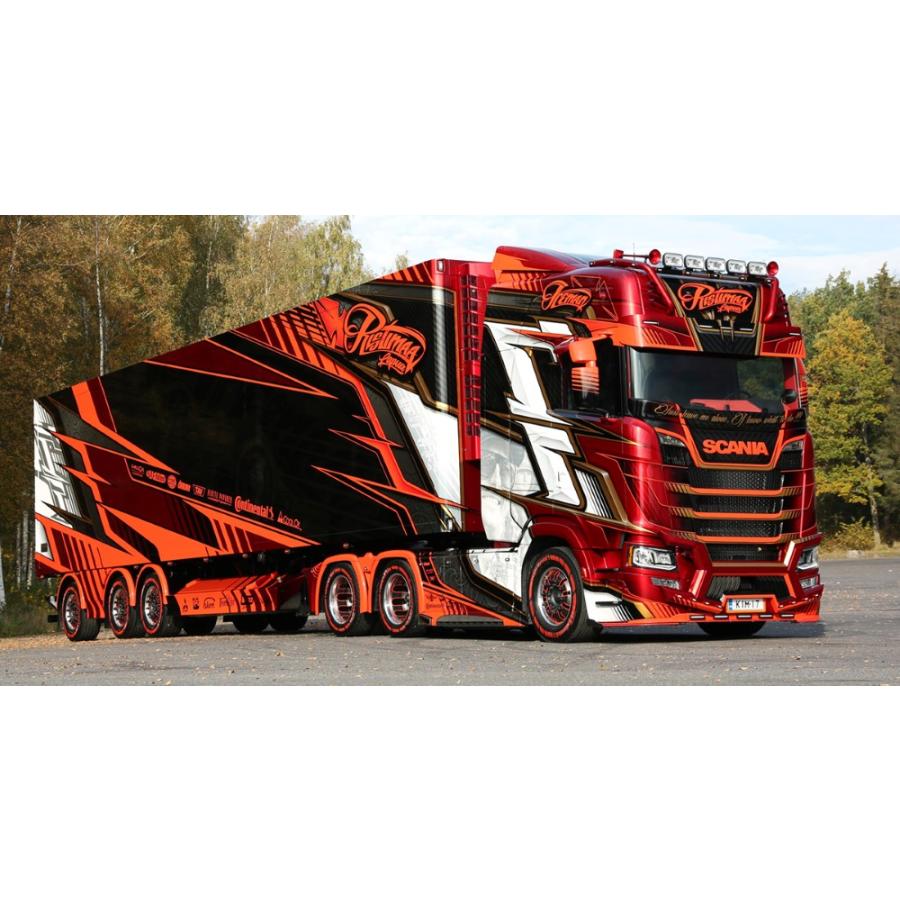 【予約】2024年発売予定Ristimaa - IcemanScania NGS Highline 6x4 met 3-assige koeltrailer トラック/Tekno 1/50 建設機械模型　ミニチュア | 
