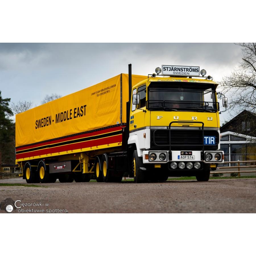 【予約】2024年発売予定StjarnstromsFord Transcontinental met 2-assige huifoplegger トラック/Tekno 1/50 建設機械模型　ミニチュア | 