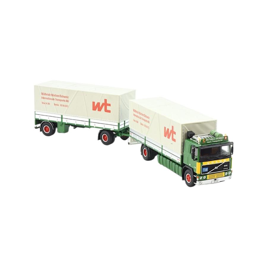Wutrich Orient Express Volvo F12 Curtain トラック / TEKNO 1/50 建設機械模型 工事車両_1