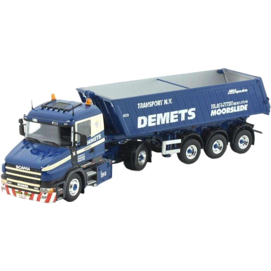 Demets Scania T144 460 ダンプセミトレーラー トレーラー / Tekno 1/50 建設機械模型 工事車両 | 