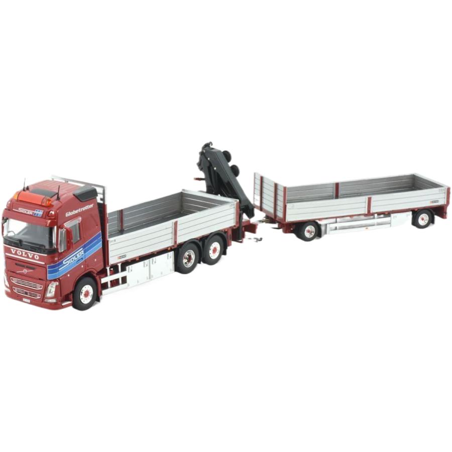 Sidler Volvo FH04 Globetrotter プラットフォームトレーラー Tekno 1/50 | 
